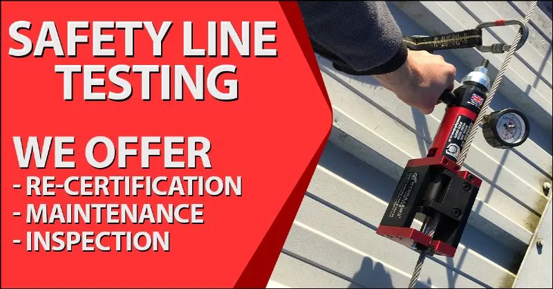 Safety Line Testing Westbridgford Industrial Roofing - West Bridgford, Nottinghamshire